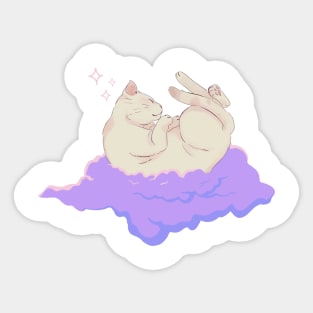 Sleepy Cat Lofi Sticker